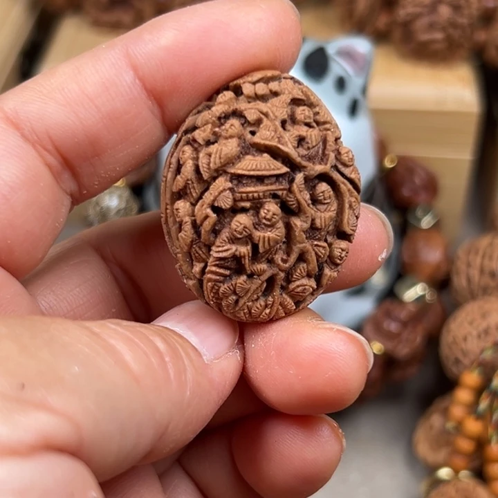 桃核手串桃核雕刻单籽