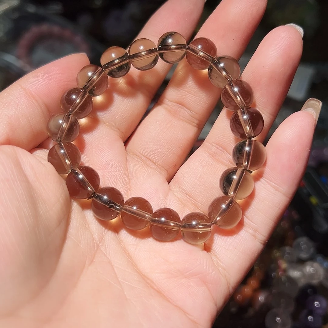 水晶手链未镶嵌奥地利茶晶