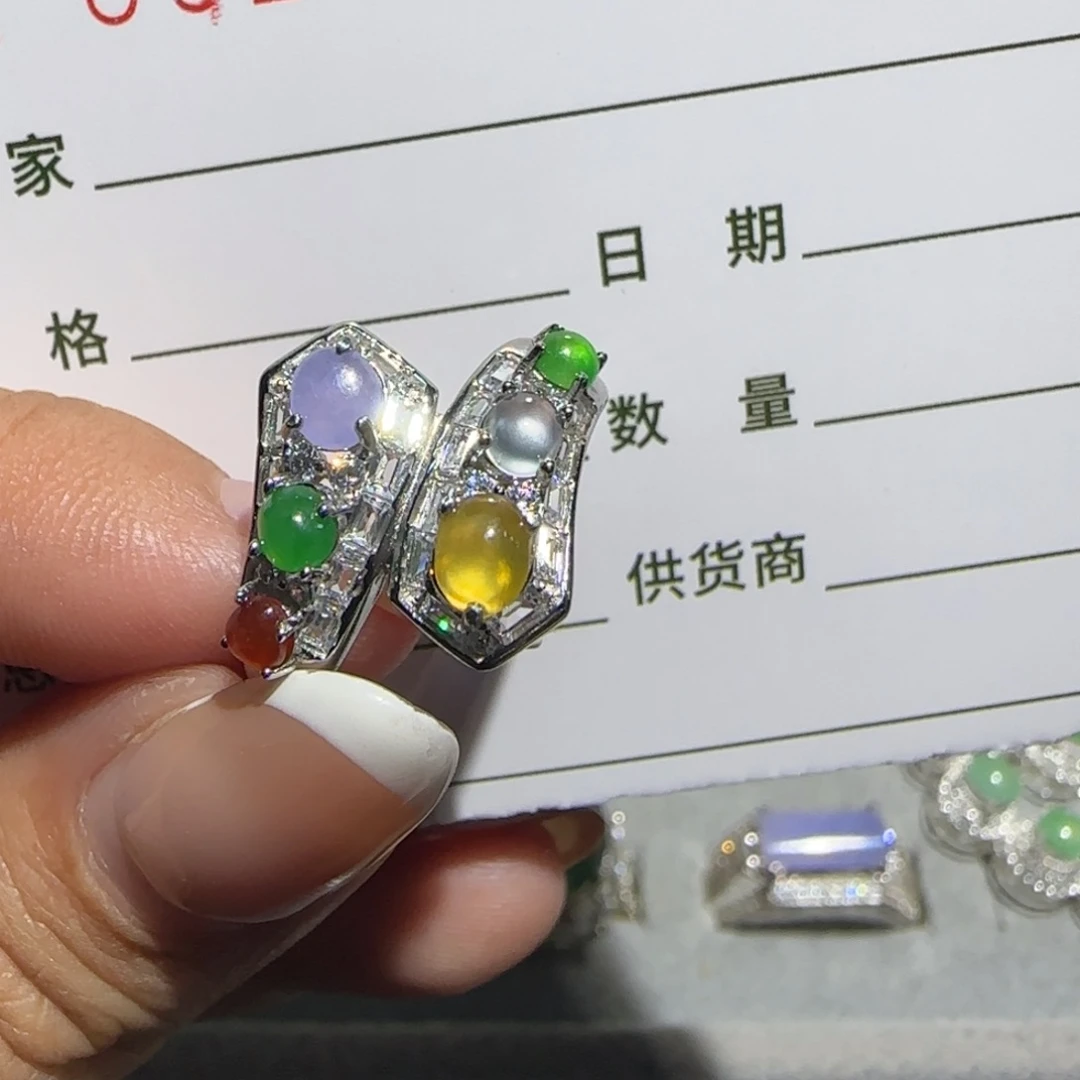 未镶嵌戒指翡翠安****珠翡翠