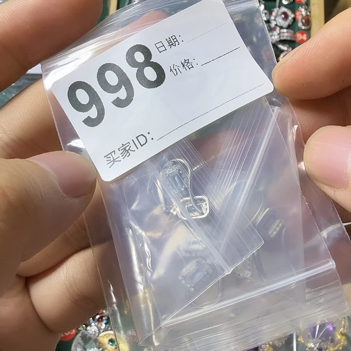 海蓝宝石耳坠银S925镶嵌