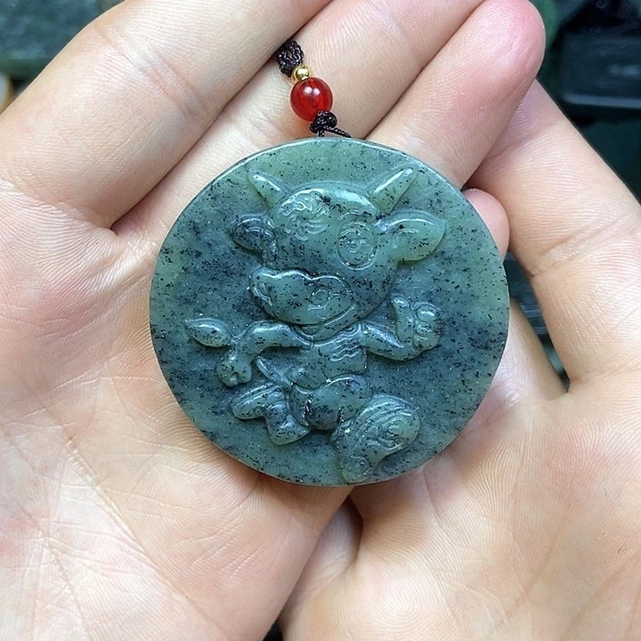 和田玉未镶嵌挂件