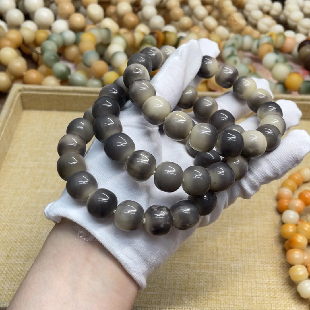 菩提根/象牙果吊坠14+水磨水墨花皮桶福利一锅893