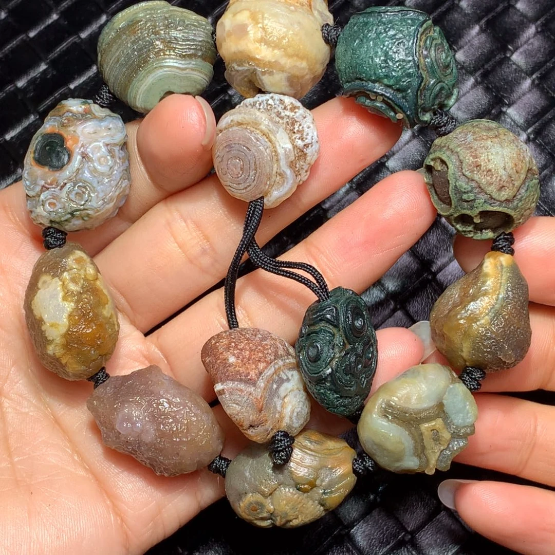 未镶嵌玛瑙/玉髓珠宝半成品