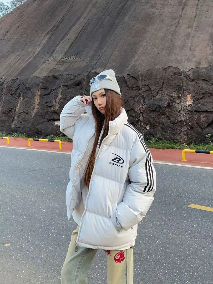 A12-2两色“B大字母”棉服外套（34）