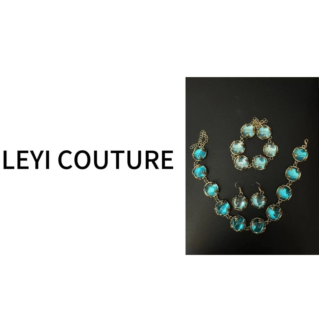 【 LEYI COUTURE】畑畑2025高端气质耳环项链手链三件套