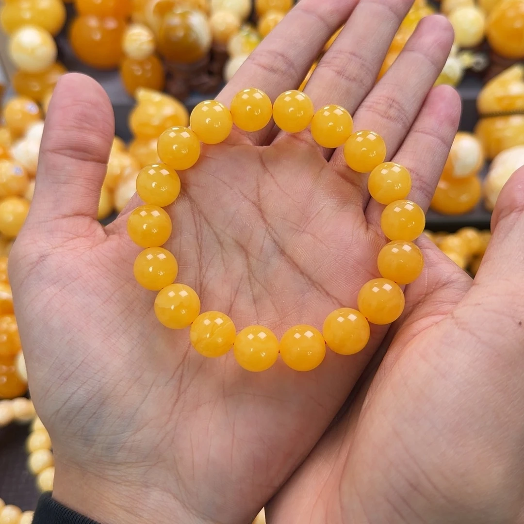 琥珀未镶嵌珠宝奇石12mm同料