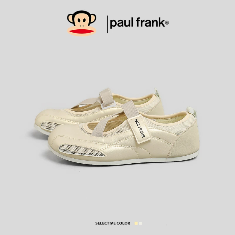 大嘴猴魔术贴运动凉鞋女鞋2025夏季新款玛丽珍平底单鞋芭蕾德训鞋