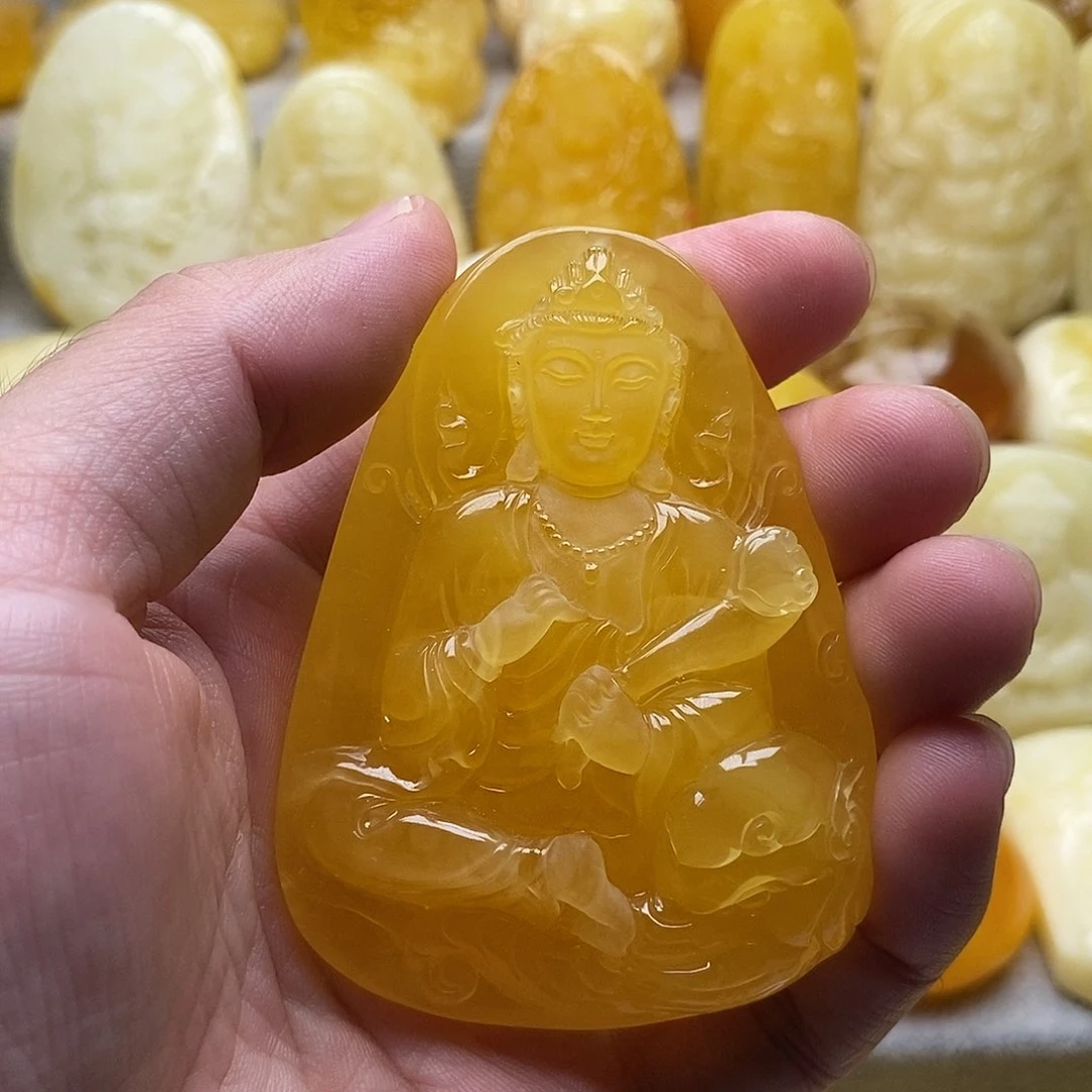 琥珀颈饰未镶嵌琥珀蜜蜡吊坠