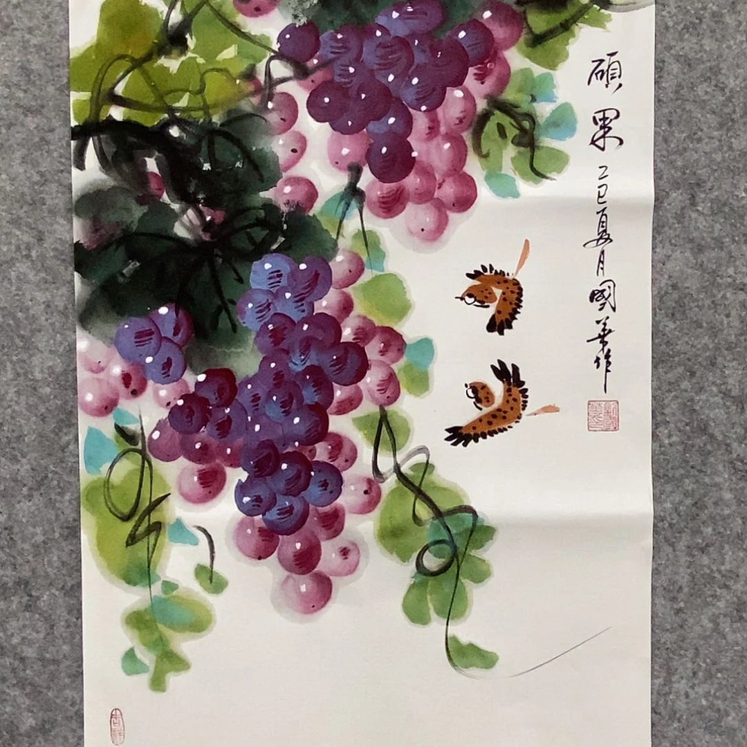 国画刘国华手绘作品1111