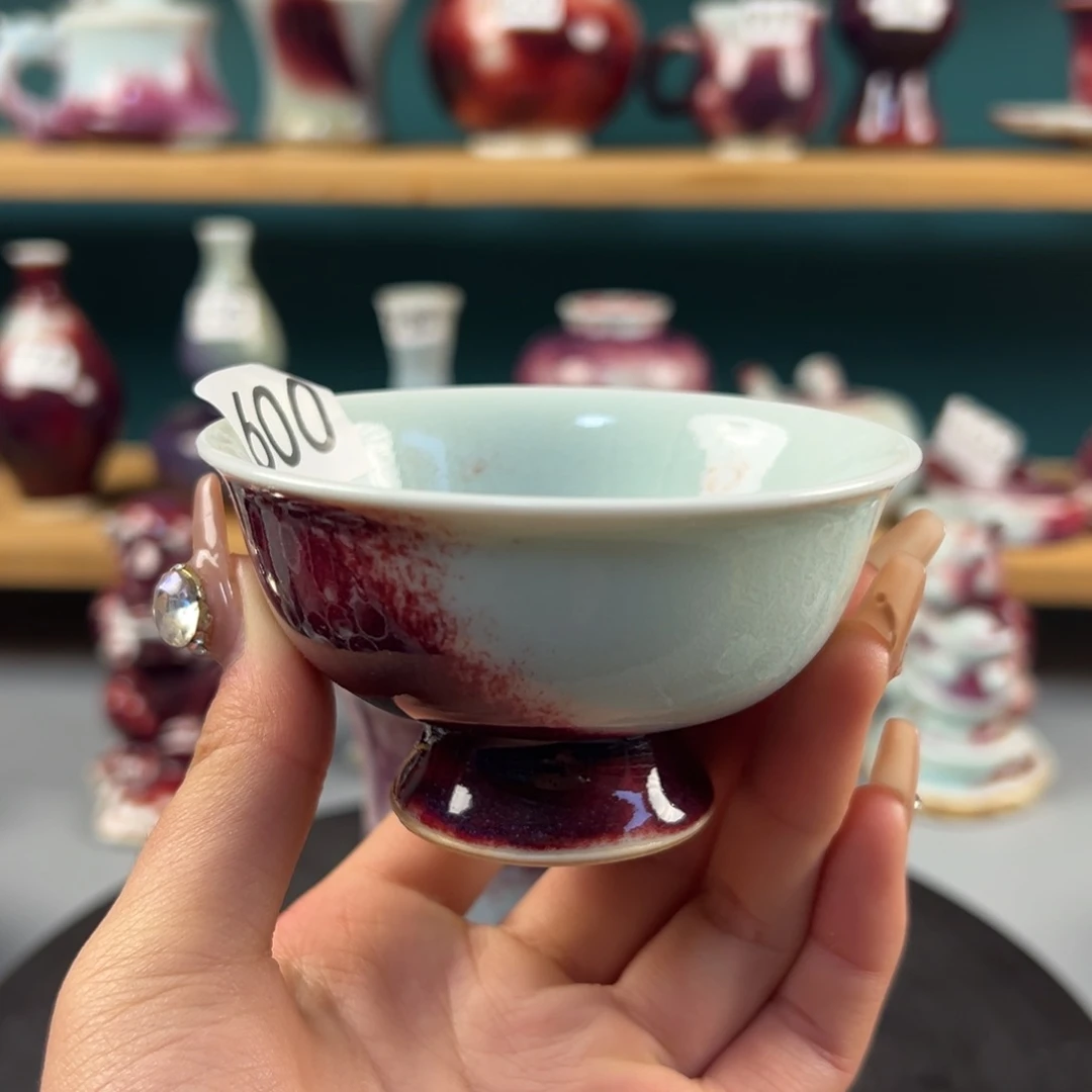 瓷片全品无暇主人杯纯手工