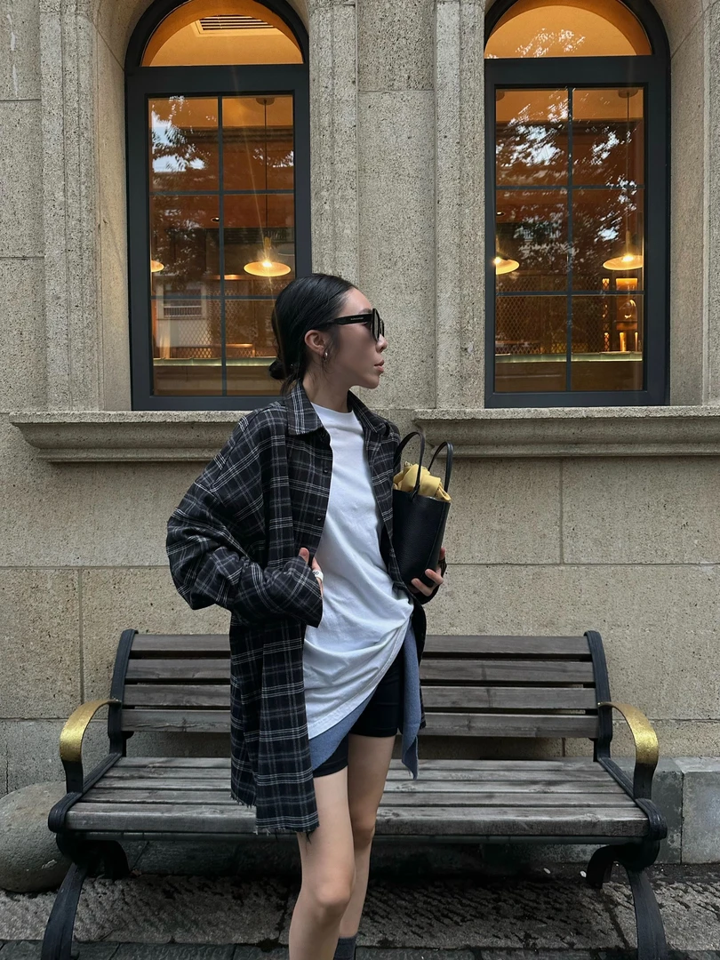 Without Memory 【黑格子】大大推荐百搭格纹衬衫ACC618