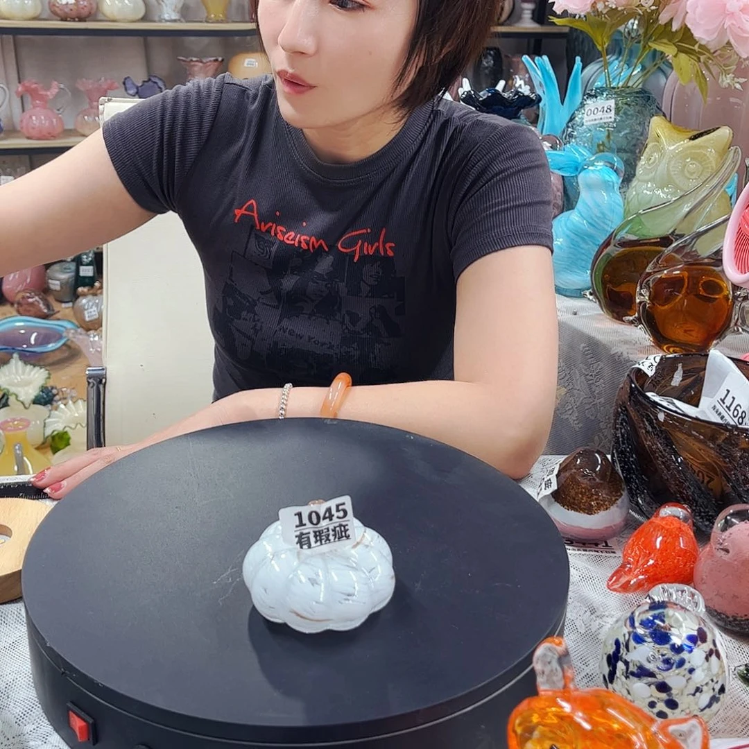 1045南瓜瑕 家悦琉璃花器摆件