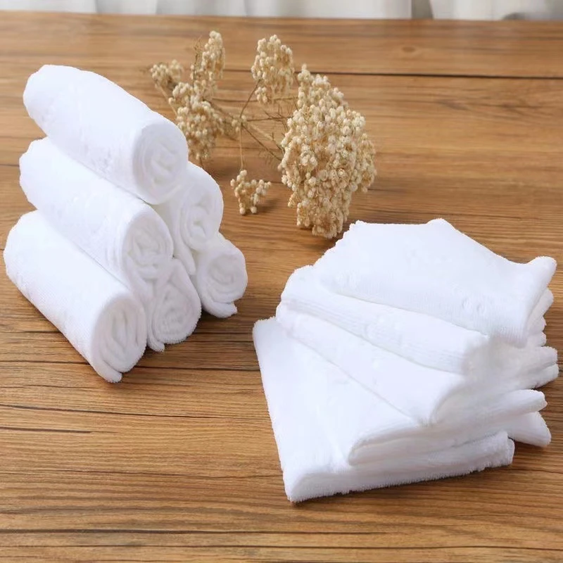 亚麻白色纤维小方巾酒店餐饮一次性餐巾 幼儿园KTV擦巾多功能可做