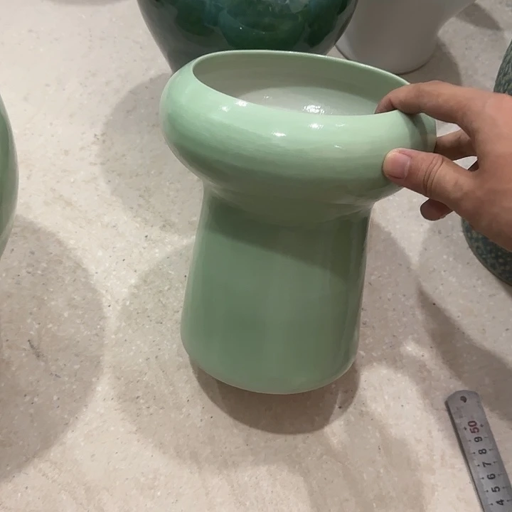 白泥花盆微瑕无孔