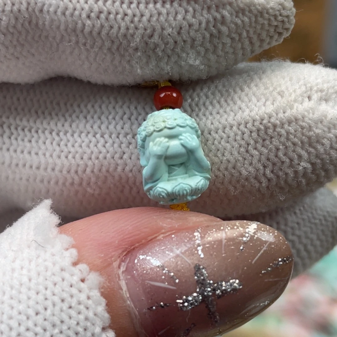 绿松石未镶嵌挂件