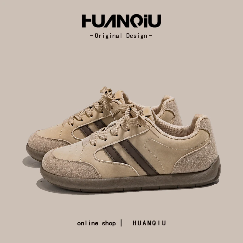 环球琥珀流光风百搭德训鞋女款2025秋季爆款潮学生时尚板鞋HC5086