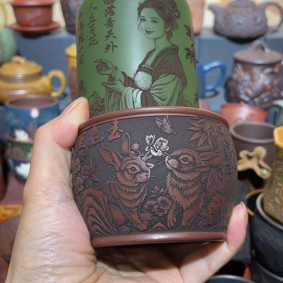 原矿紫砂手工主人杯