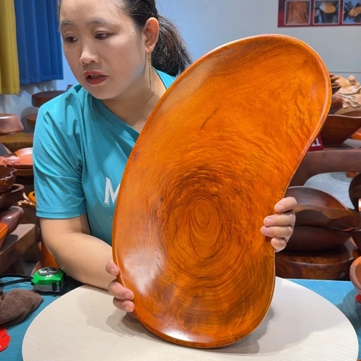 木香樟实木随形果盘