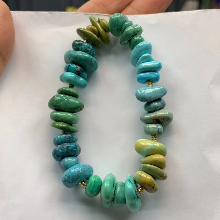 绿松石银S925镶嵌单圈