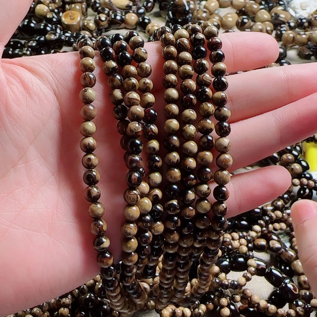 泥塑血柳0.6尺寸毕业108颗手串