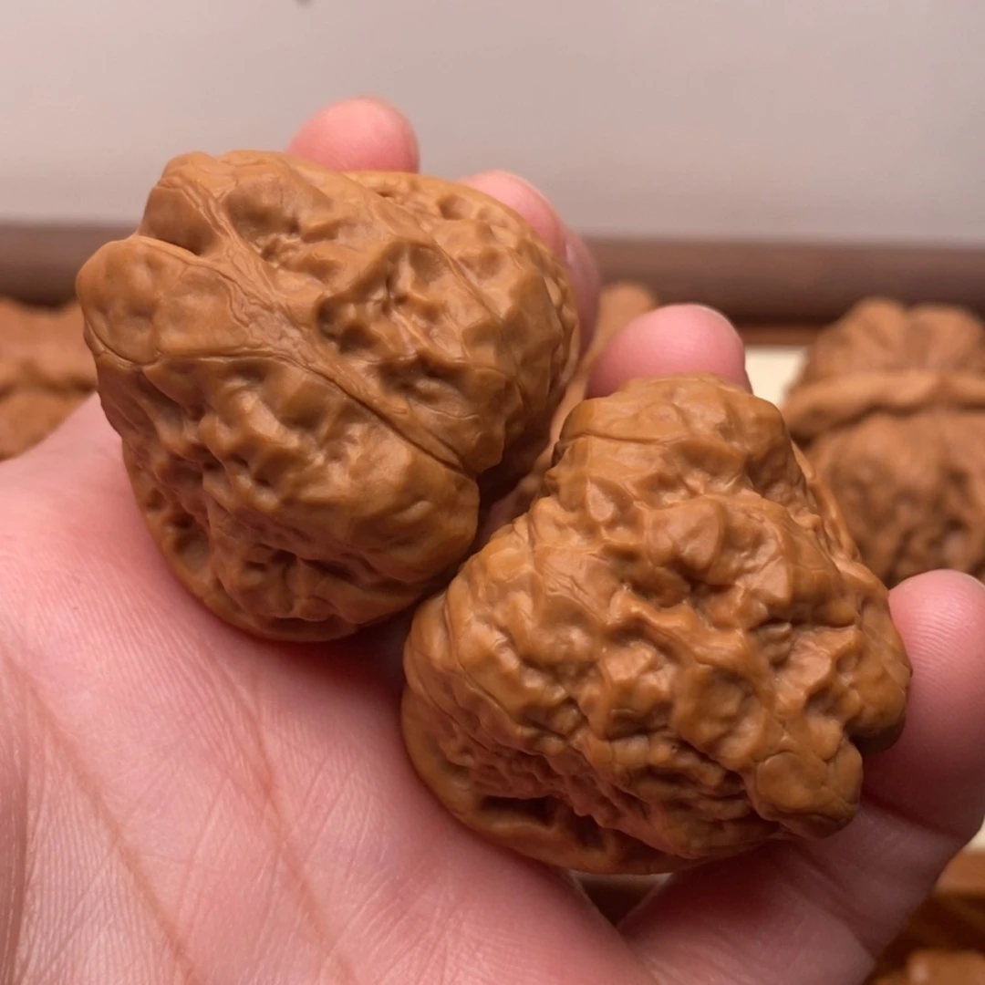 【闪购商品】把件文玩核桃三角蛙边37左右