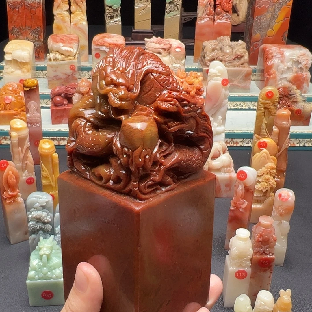 福***）昌化石印石手工制作