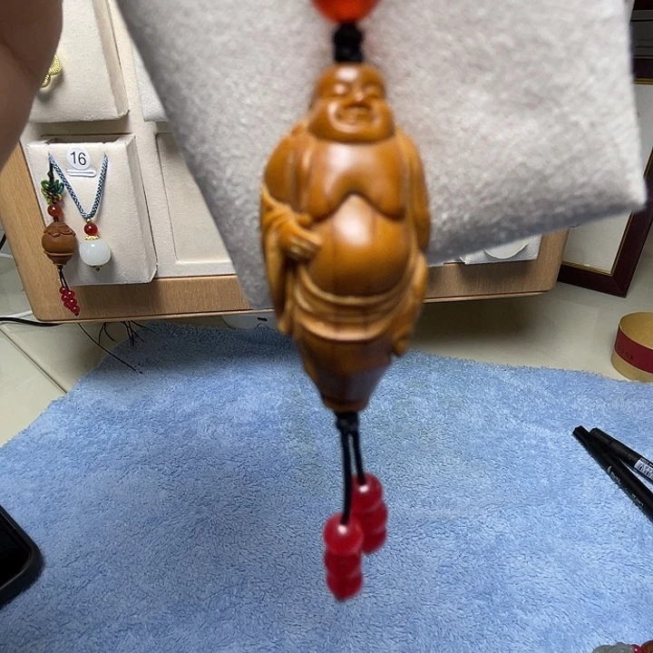 橄榄核吊坠橄榄核单颗弥勒佛
