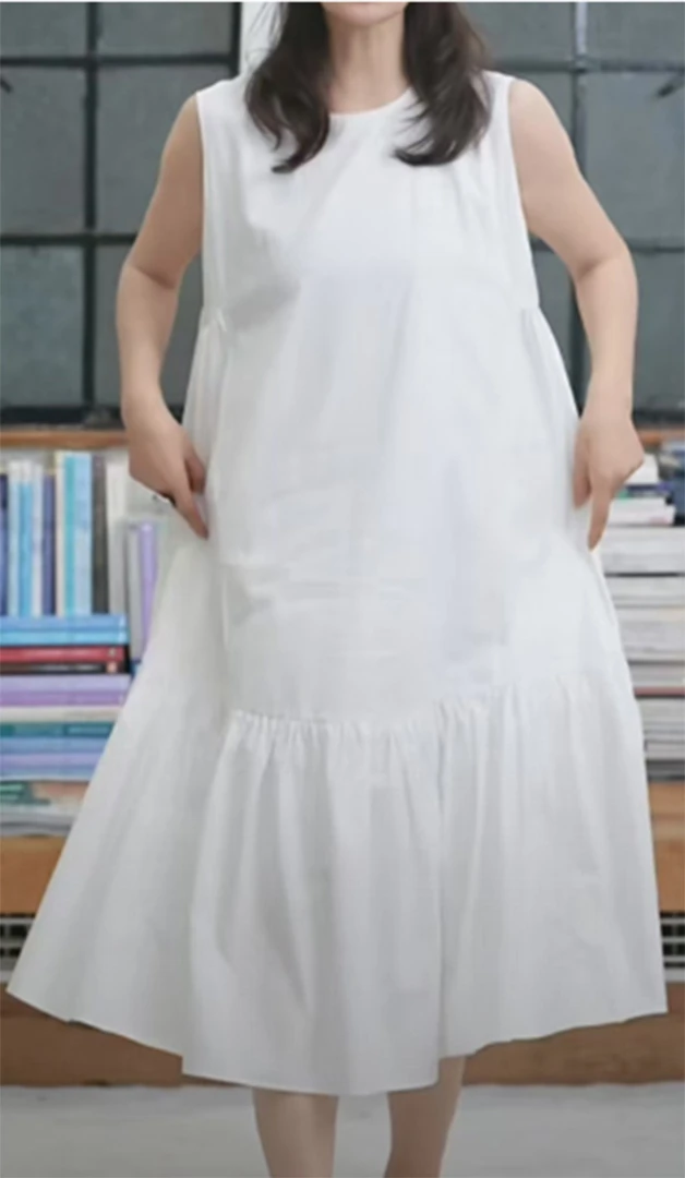 【楠姐姐定制款】度假裙「石灰色」轻奢时尚裙子Q60039