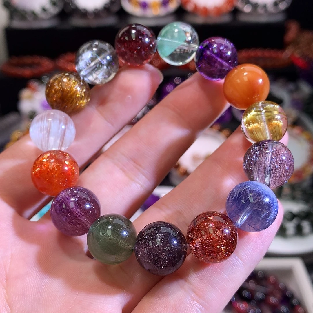 水晶未镶嵌手链毕业级多宝13+