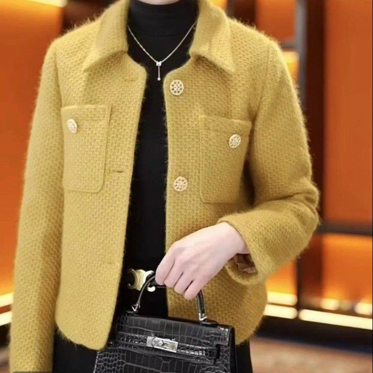 时尚短款香风小个子2025春短外套新款气质高级洋气外套妈妈潮上衣