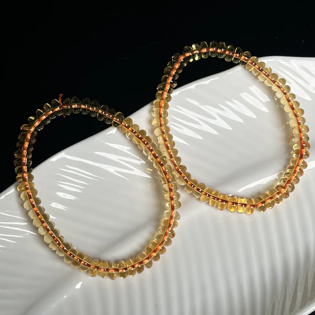 巴西净体黄水算盘珠6mm+S1162多样性发其一