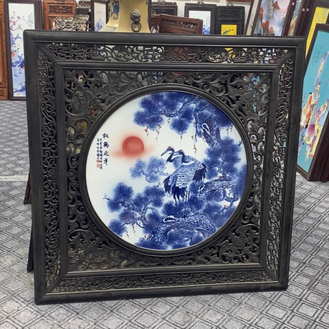 瓷片美**活景德镇瓷板画柴窑烧制