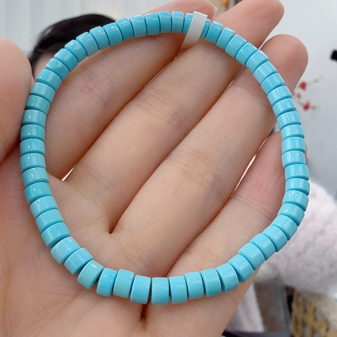 一***花绿松石未镶嵌珠宝奇石