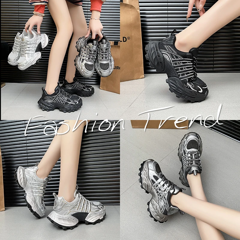 2025运动鞋休闲鞋厚底透气百搭时尚韩版女士老爹鞋ins-72