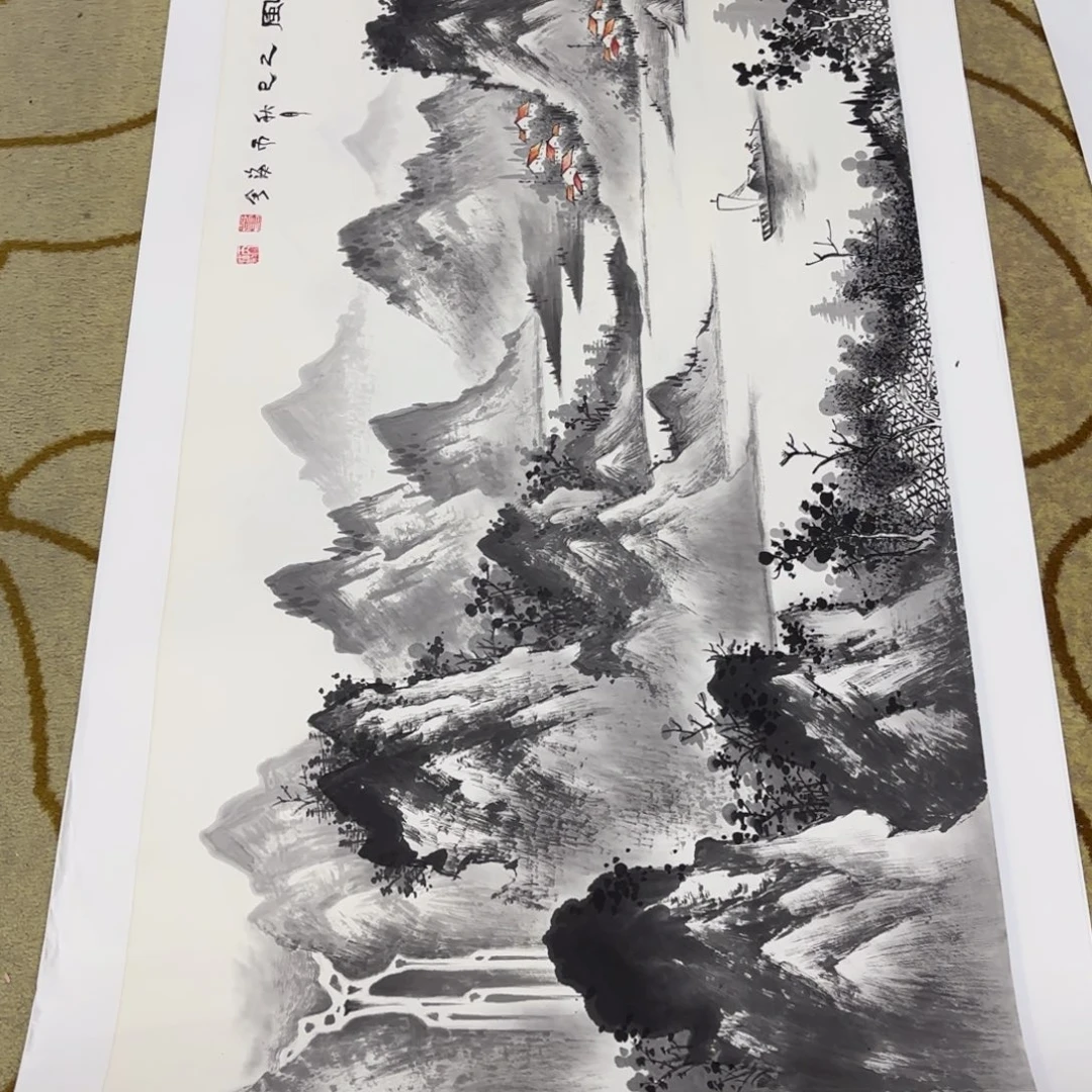 国画50-50卡纸作品艺