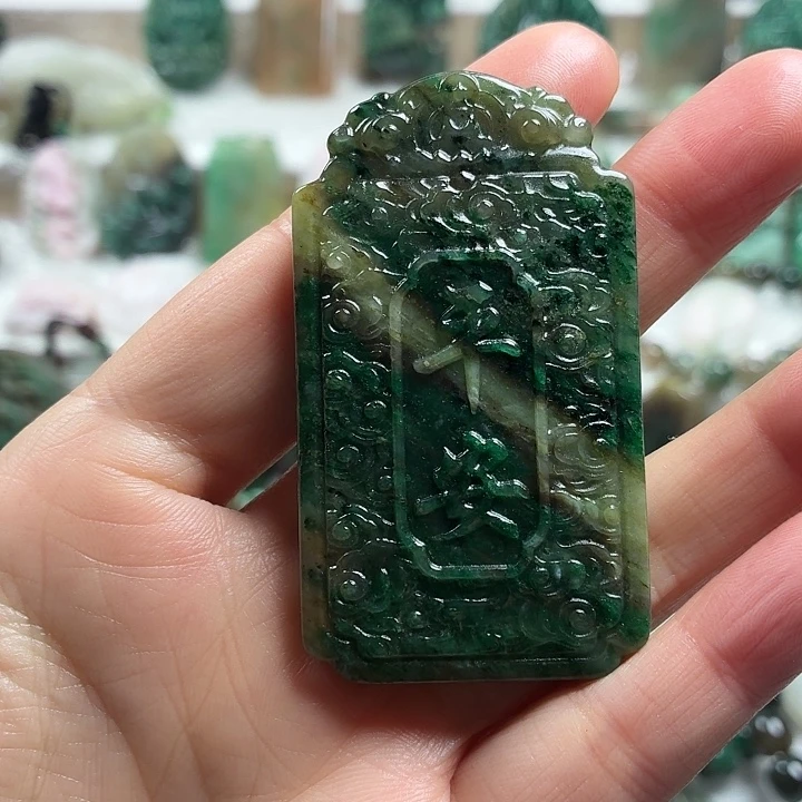 独山玉未镶嵌吊坠