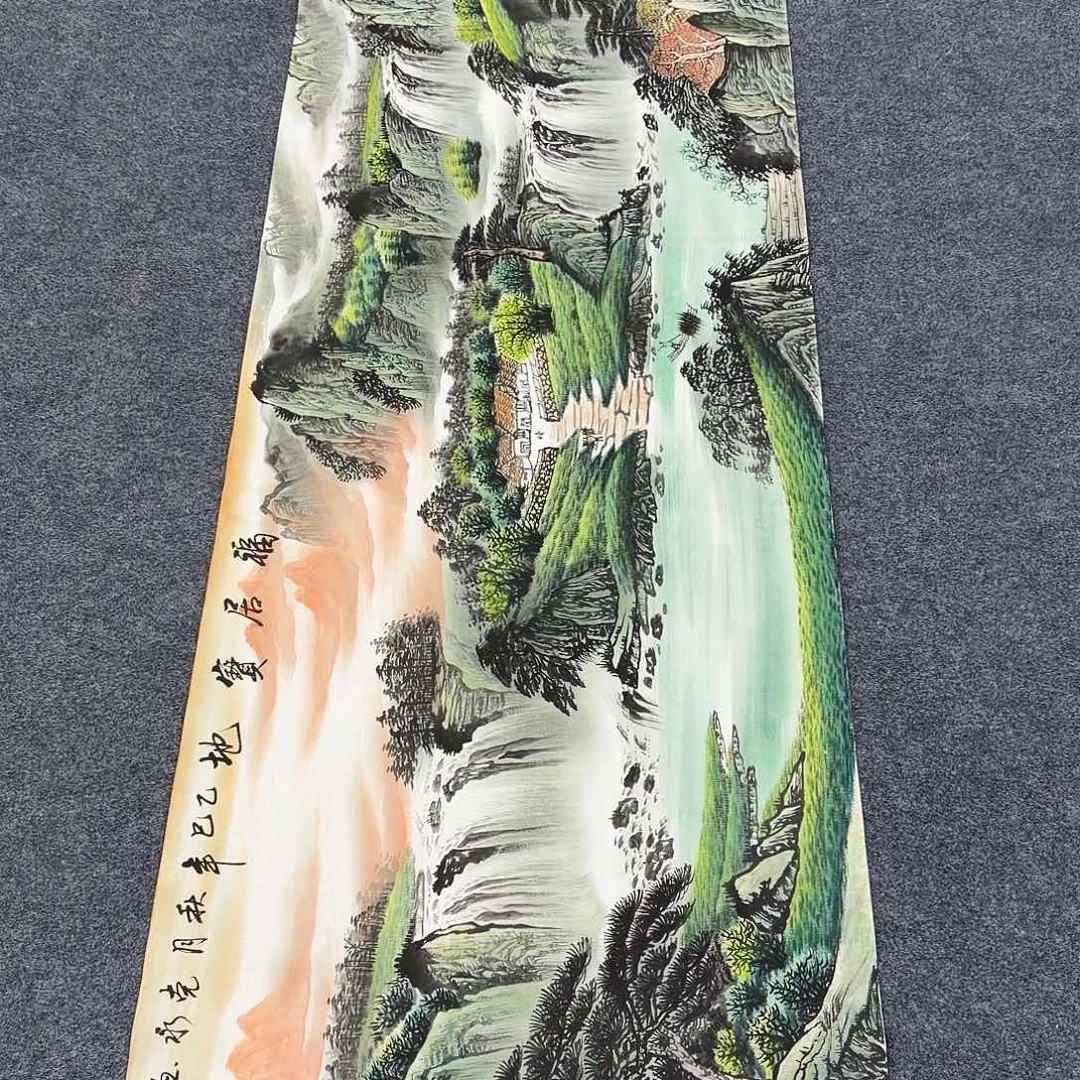 国画作品小姐姐放漏中