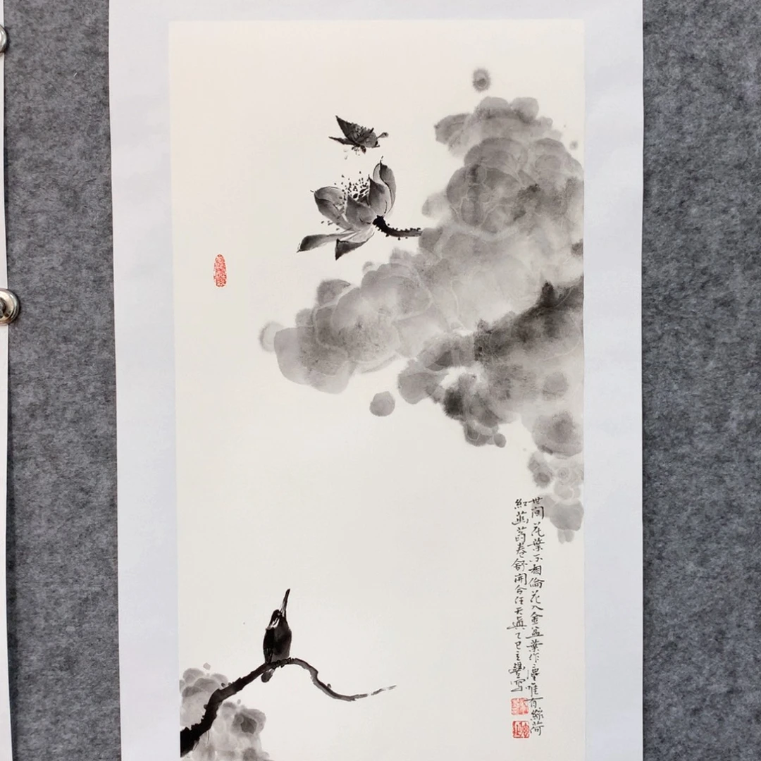 国画花鸟作品写意