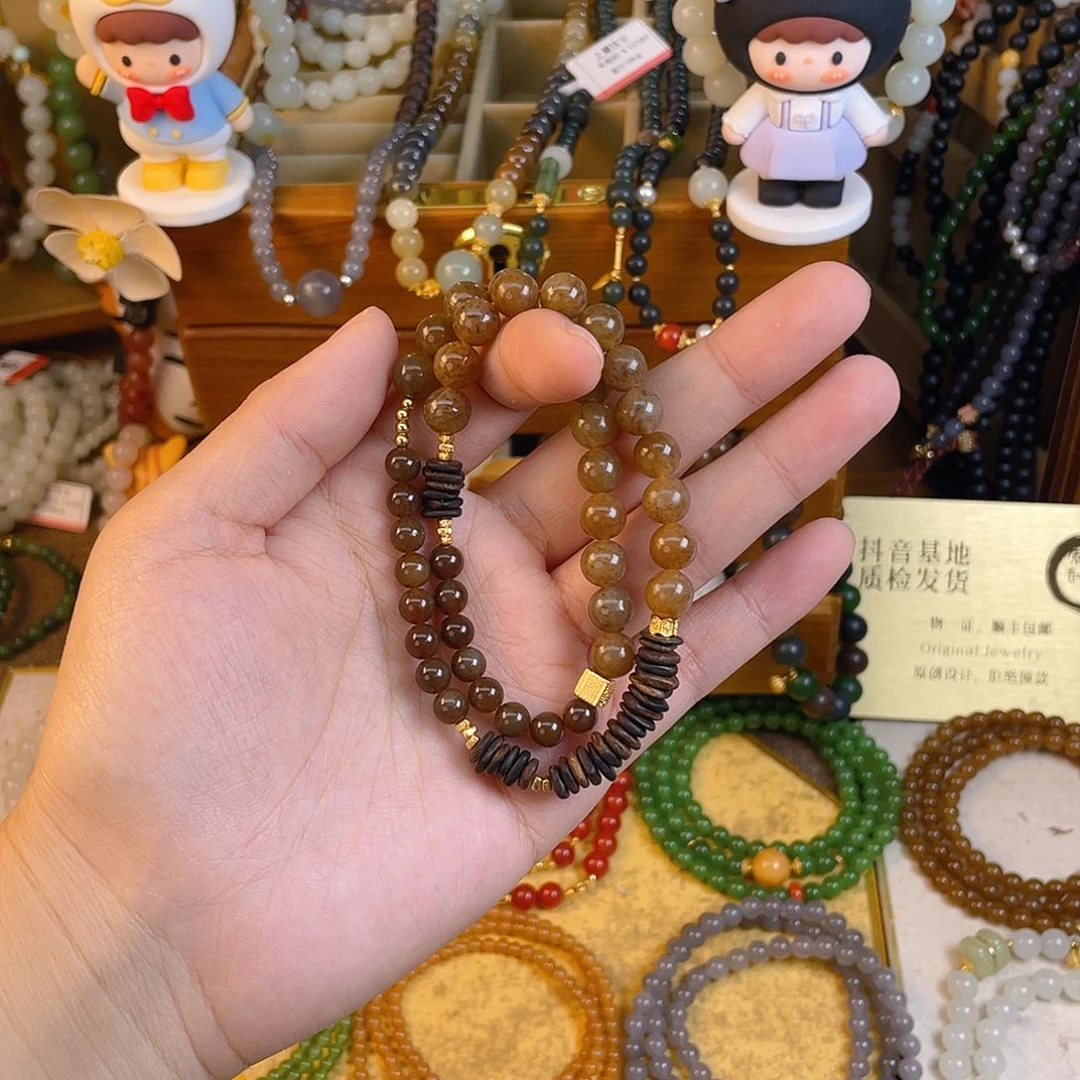 和田玉双圈手串未镶嵌