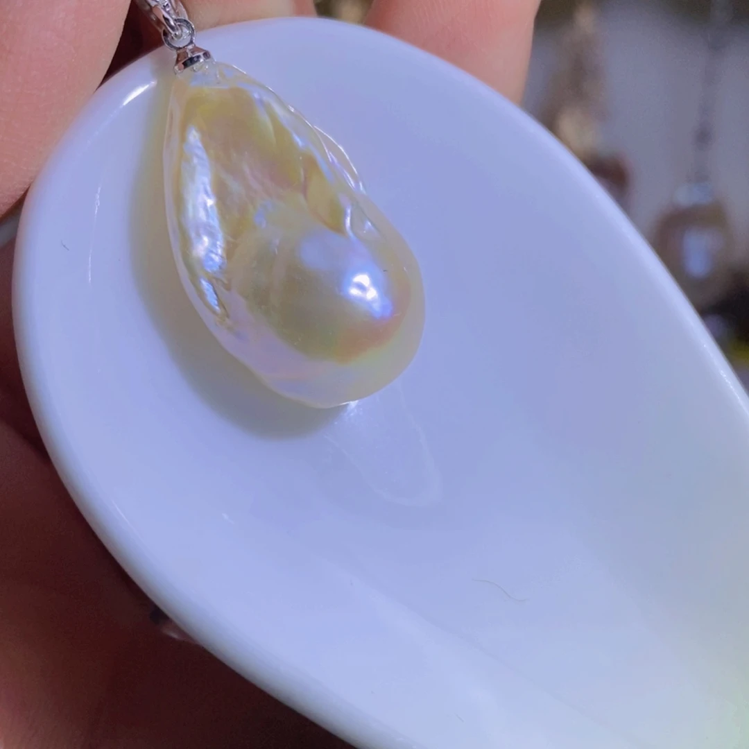 淡水珍珠淡水珍珠银S925镶嵌