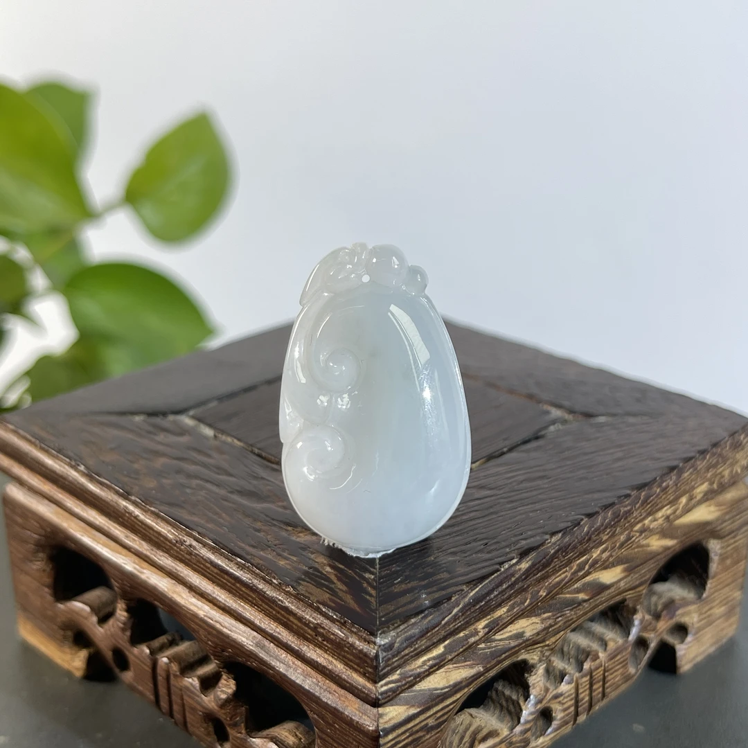 JXW28-015 天然缅甸A货翡翠  如意