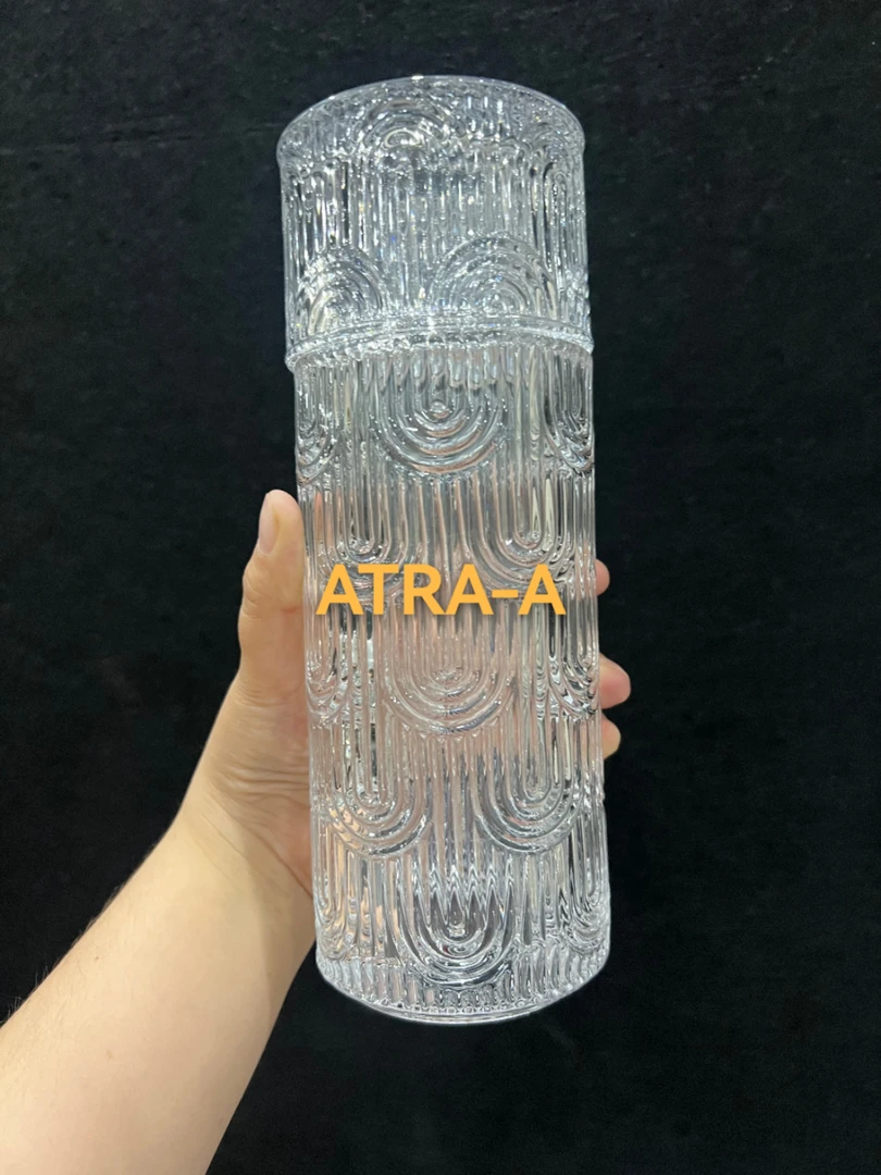 美式大容量冷水壶复古透明创意餐桌办公桌颜值冷水壶家用网红轻奢