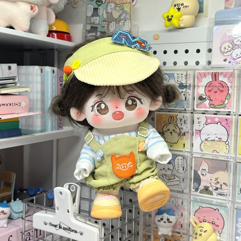 【小M猪猪】20cm娃衣棉花娃娃可爱背带裤套装无属性原创现货超萌