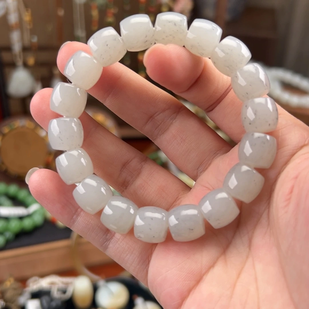 未镶嵌手串和田玉青花手串