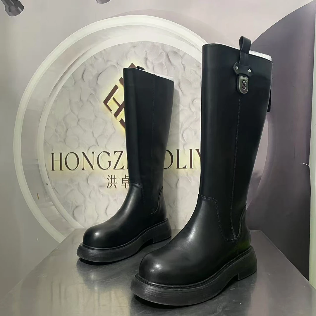 78-2上新四季款2024长筒单里爆款精品长筒时装靴子百搭骑士靴