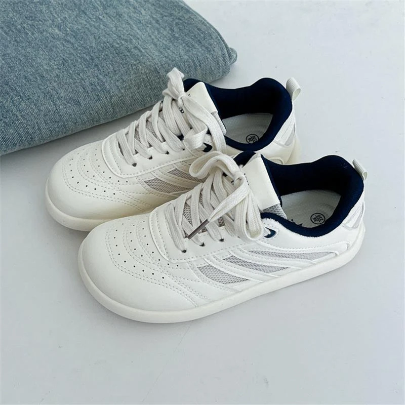 夏季新款透气网面鞋子小白鞋平底女鞋圆头显脚小百搭夏天网鞋