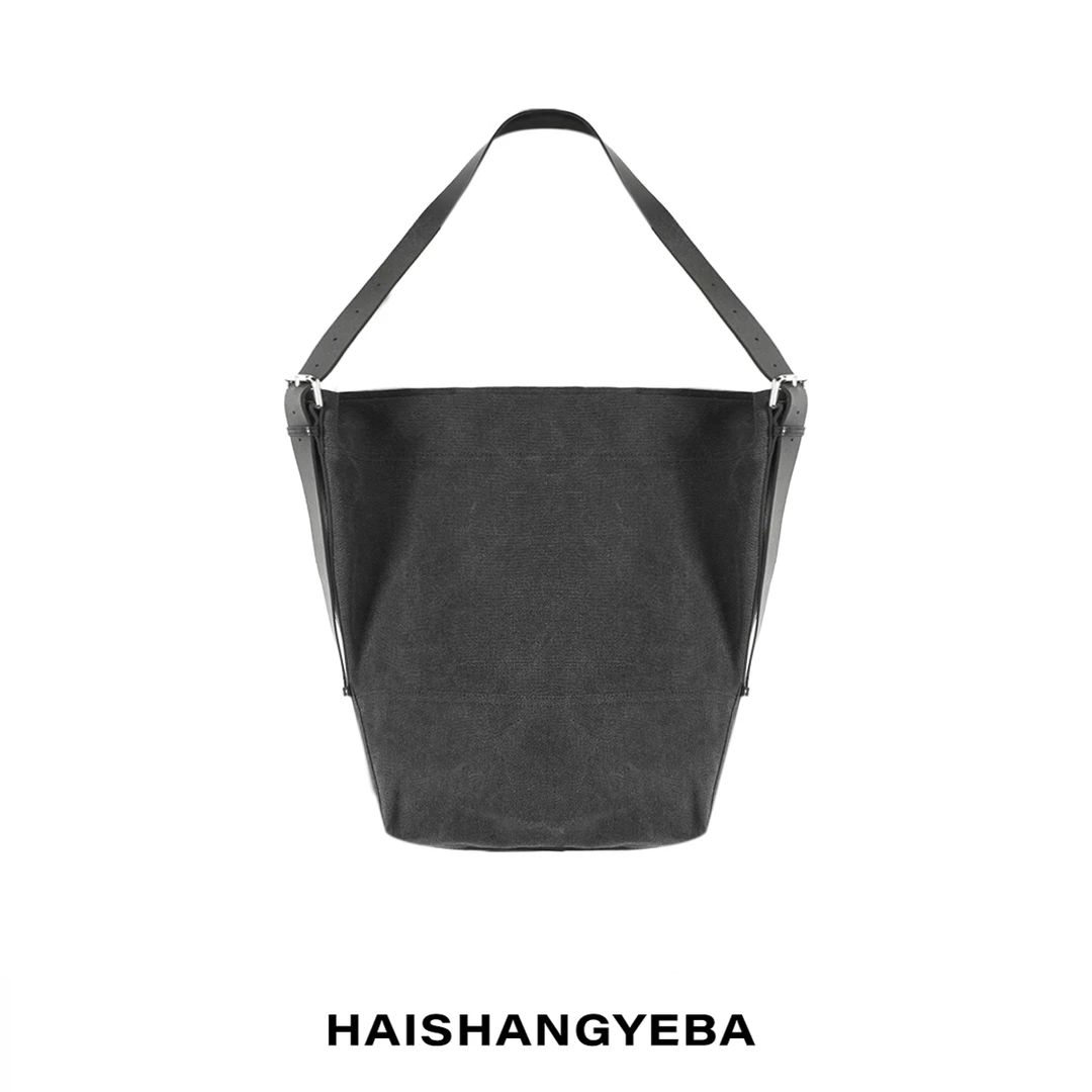 【海上叶爸】新款2025百搭帆布男女同款大容量单肩斜挎包