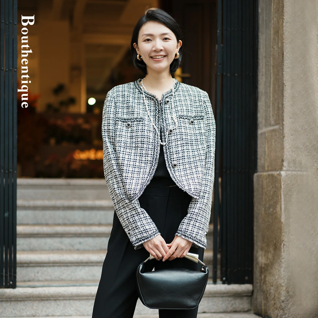 【粉丝专享】Bouthentique混纺香风长袖外套女装224131E1R45小香风