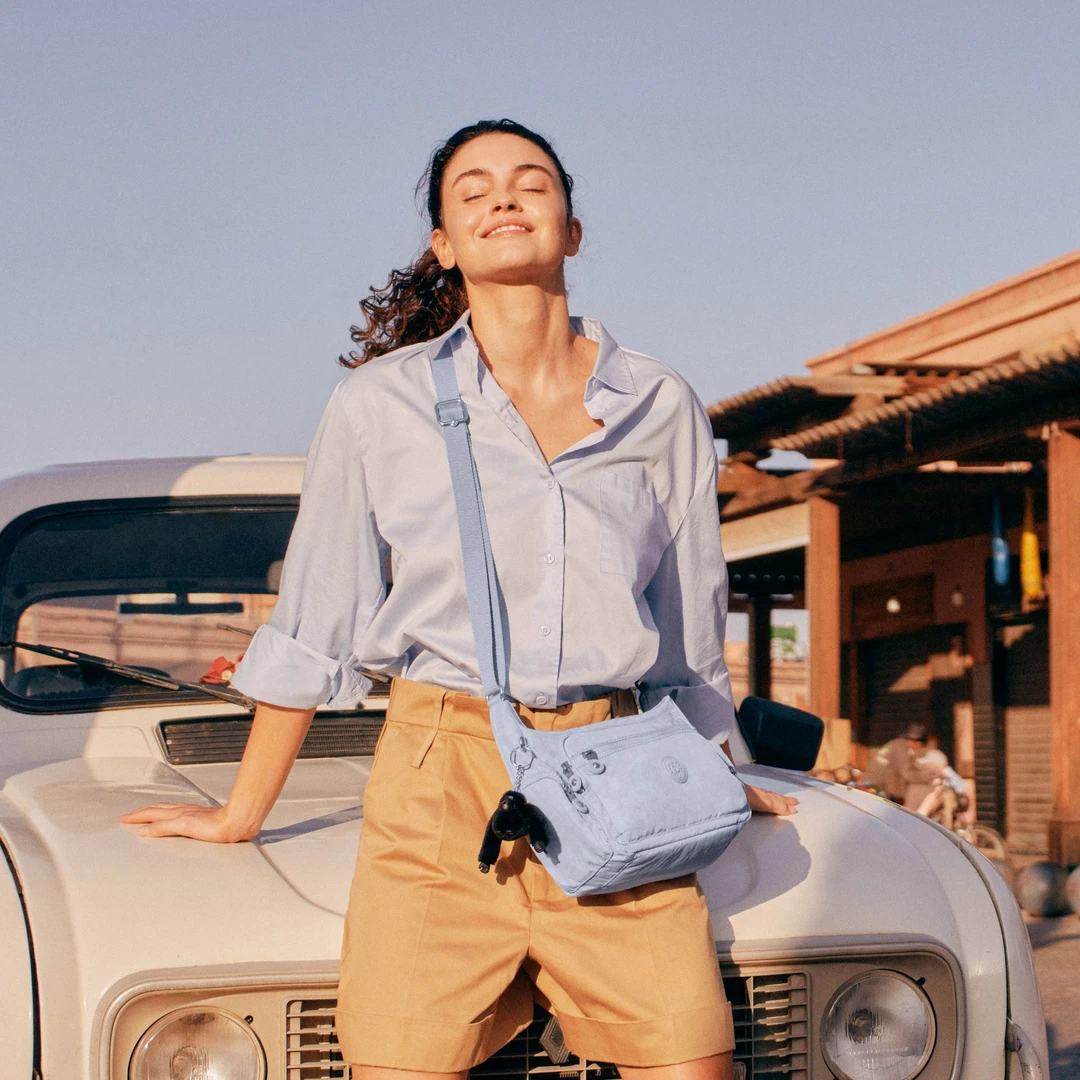 【小水专属】Kipling2025新款时尚轻便斜挎包牛角包|GABB/GABBIE S