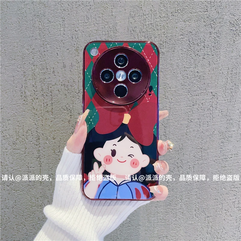 （OPPOfindx8系列）电镀玻璃壳酒红适用OPPOfindx8/Pro/x8S手机壳潮